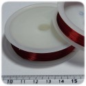 15 MT - FILO METALLICO IN OTTONE 0,4 MM - ROSSO