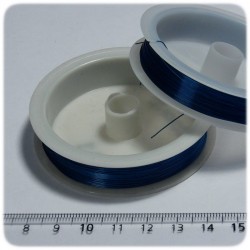 15 MT - FILO METALLICO IN OTTONE 0,4 MM - BLU