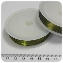 15 MT - FILO METALLICO IN OTTONE 0,4 MM - VERDE