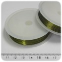 15 MT - FILO METALLICO IN OTTONE 0,4 MM - VERDE