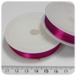 15 MT - FILO METALLICO IN OTTONE 0,4 MM - FUCSIA