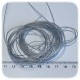 5 MT - FILO CORDA METALLICA 0,8 MM  - ARGENTO