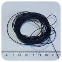 5 MT - FILO CORDA METALLICA 0,8 MM  - NERO