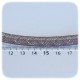 1 MT - RETE TUBOLARE IN NYLON E SPIRALE ARGENTATA 8 MM - MARRONE