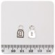 1 PZ - CIONDOLO METALLO LUCCHETTO - PENDENTE METALLO CHARM ARGENTO TIBETANO