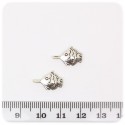 1 PZ - CIONDOLO METALLO PESCE - PENDENTE METALLO CHARM ARGENTO TIBETANO