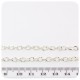 1 MT - CATENA ARGENTO 5X4 MM - CATENELLA METALLO BASE BRACCIALETTO E COLLANA