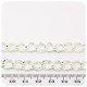 1 MT - CATENA ARGENTO 10X8 MM - CATENELLA METALLO BASE BRACCIALETTO E COLLANA