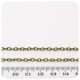 1 MT - CATENA BRONZO 4X3 MM - CATENELLA METALLO BASE BRACCIALETTO E COLLANA