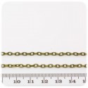 1 MT - CATENA BRONZO 4X3 MM - CATENELLA METALLO BASE BRACCIALETTO E COLLANA
