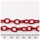 1 MT - CATENA CORDA ROSSO 12X9 MM - CATENELLA TESSUTO BASE BRACCIALETTO E COLLANA