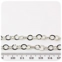 1 MT - CATENA METALLO 7X6 MM - CATENELLA METALLO BASE BRACCIALETTO E COLLANA