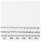 1 MT - CATENA METALLO 4X3 MM - CATENELLA METALLO BASE BRACCIALETTO E COLLANA