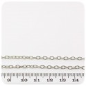 1 MT - CATENA METALLO 4X3 MM - CATENELLA METALLO BASE BRACCIALETTO E COLLANA