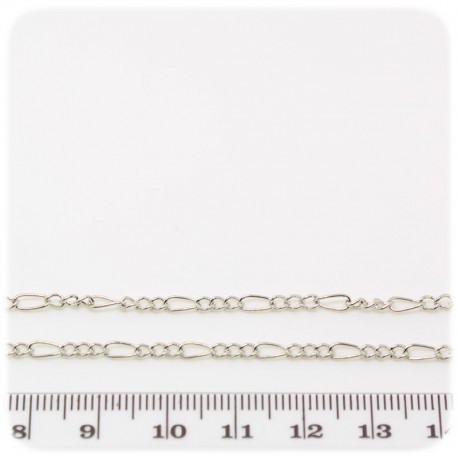 1 MT - CATENA METALLO 6X3 MM - CATENELLA METALLO BASE BRACCIALETTO E COLLANA