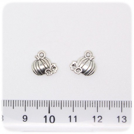 CIONDOLO ARGENTO TIBETANO ZUCCA 10 MM - METALLO