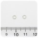 100 PZ - ANELLINI METALLO 4 MM - MINUTERIA ANELLI APRIBILI TONDI BIGIOTTERIA