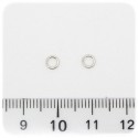 100 PZ - ANELLINI METALLO 4 MM - MINUTERIA ANELLI APRIBILI TONDI BIGIOTTERIA
