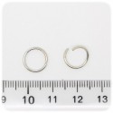 100 PZ - ANELLINI METALLO 10 MM - MINUTERIA ANELLI APRIBILI TONDI BIGIOTTERIA