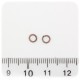 100 PZ - ANELLINI RAME 4 MM - MINUTERIA ANELLI APRIBILI TONDI BIGIOTTERIA
