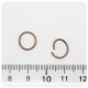 100 PZ - ANELLINI RAME 10 MM - MINUTERIA ANELLI APRIBILI TONDI BIGIOTTERIA