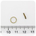 50 PZ - ANELLINI DOPPI BRONZO - MINUTERIA ANELLI BRISE' TONDI 8 MM