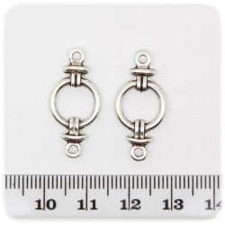 10 PZ - CONNETTORE CERCHIO METALLO - LINK METALLO BIGIOTTERIA