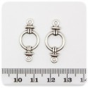 10 PZ - CONNETTORE CERCHIO METALLO - LINK METALLO BIGIOTTERIA
