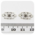 10 PZ - CONNETTORE FIORE METALLO - LINK METALLO BIGIOTTERIA