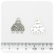 4 PZ - CHANDELIER METALLO - COMPONENTI BIGIOTTERIA ORECCHINI TRIANGOLO - 3 OCCHIELLI