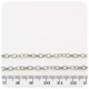 1 MT - CATENA METALLO 4X3 MM - CATENELLA METALLO BASE BRACCIALETTO E COLLANA