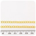 1 MT - CATENA ORO 5X3 MM - CATENELLA METALLO BASE BRACCIALETTO E COLLANA
