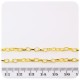 1 MT - CATENA ORO 5X3 MM - CATENELLA METALLO BASE BRACCIALETTO E COLLANA