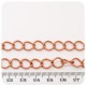 1 MT - CATENA RAME 10X8 MM - CATENELLA METALLO BASE BRACCIALETTO E COLLANA