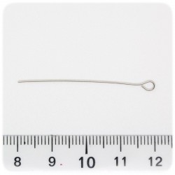 100 PZ - CHIODINI METALLO 40 MM - SPILLI OCCHIELLO