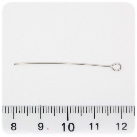 100 PZ - CHIODINI METALLO 40 MM - SPILLI OCCHIELLO