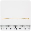 100 PZ - CHIODINI ORO 60 MM - SPILLI OCCHIELLO
