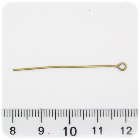 100 PZ - CHIODINI BRONZO 40 MM - SPILLI OCCHIELLO