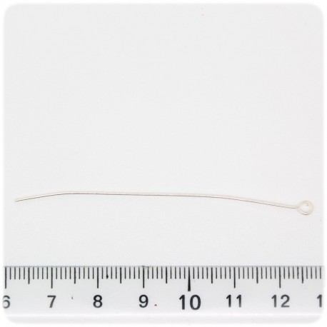 100 PZ - CHIODINI ARGENTO 60 MM - SPILLI OCCHIELLO