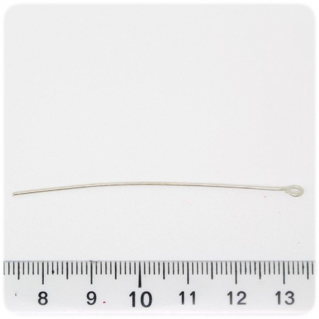100 PZ - CHIODINI METALLO 60 MM - SPILLI OCCHIELLO