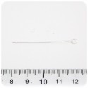 100 PZ - CHIODINI ARGENTO 40 MM - SPILLI OCCHIELLO