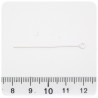 100 PZ - CHIODINI ARGENTO 40 MM - SPILLI OCCHIELLO