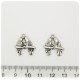 1 PZ - CIONDOLO METALLO PAPPAGALLI - PENDENTE METALLO CHARM ARGENTO TIBETANO