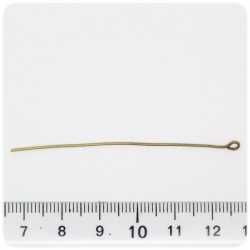 100 PZ - CHIODINI BRONZO 60 MM - SPILLI OCCHIELLO
