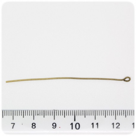 100 PZ - CHIODINI BRONZO 60 MM - SPILLI OCCHIELLO