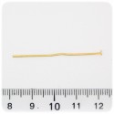 100 PZ - CHIODINI ORO 40 MM - SPILLI TESTA PIATTA T