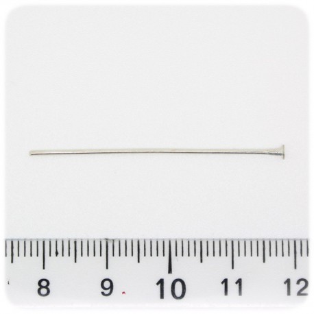 100 PZ - CHIODINI METALLO 40 MM - SPILLI TESTA PIATTA T