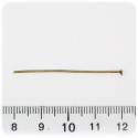 100 PZ - CHIODINI BRONZO 40 MM - SPILLI TESTA PIATTA T