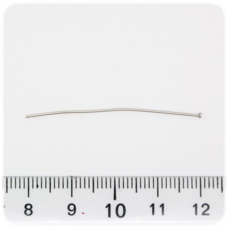50 PZ - CHIODINI ACCIAIO INOX 40 MM - SPILLI TESTA PIATTA T