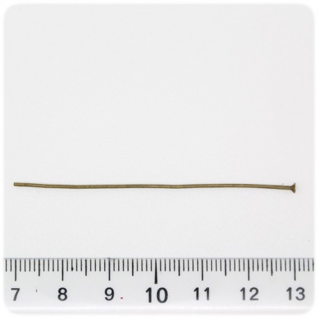 100 PZ - CHIODINI BRONZO 60 MM - SPILLI TESTA PIATTA T